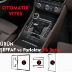Skoda Super B Uyumlu Vites Etrafı Orta Konsol Esnek TPU Nano Koruyucu 2019-2023 - Görsel 2