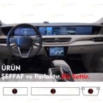 Togg T10X/T10F Uyumlu Dijital Gösterge , Navigasyon ve Klima Kontrol 9h Nano Ekran Koruyucu 3lü Set 2023-2027 - Görsel 2