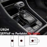Skoda Kodiaq Uyumlu Vites Etrafı Orta Konsol TPU Koruyucu 3lü Set 2017-2024 - Görsel 2